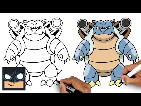 How To Draw Pokemon  Blastoise Draw amp Color