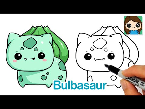 How to Draw Pokemon EASY Chibi 4  Baby Bulbasaur