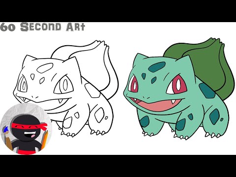 How To Draw Bulbasaur  Pokemon