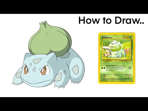 How to Draw Bulbasaur  Pokemon Cards