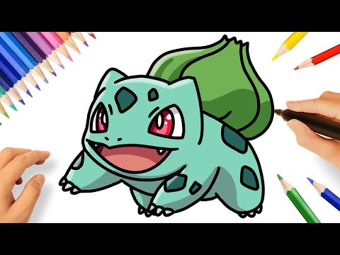 HOW TO DRAW BULBASAUR STEP BY STEP  HOW TO DRAW POKEMONS