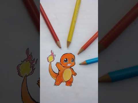 how to draw charmander in Pokemon