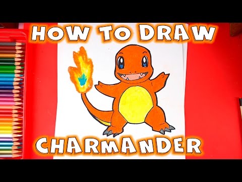 How to Draw Pokemon  how to draw charmander easy step by step