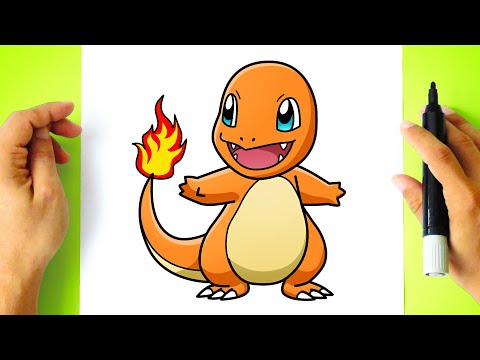 How to DRAW CHARMANDER  Pokemon