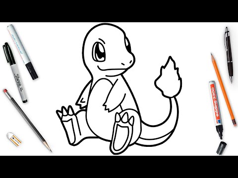 How To Draw Charmander Easy Step By Step  Charmander Pokemon Anime Drawing Tutorial