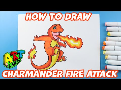 How to Draw a Charmander Fire Attack
