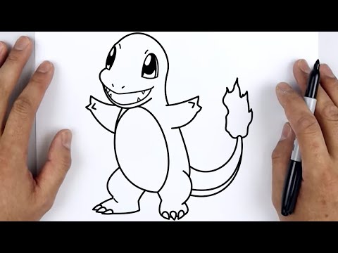 HOW TO DRAW CHARMANDER  Pokemon  Easy Step By Step Tutorial For Beginners