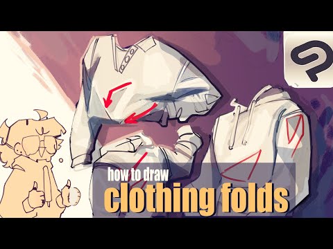 How to draw Clothing folds Clip Studio Paint tutorial