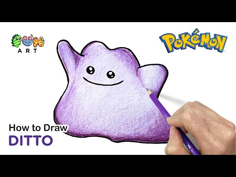 How To Draw DITTO  POKEMON  VERY EASY
