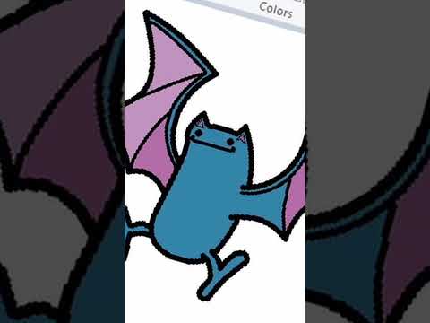 How To Draw Ditto As Golbat In MS Paint With A Mouse