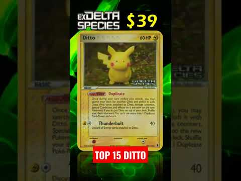 Top 15 Ditto Most Expensive Cards shorts ditto fyp daily pokemon pokemoncards metamorph