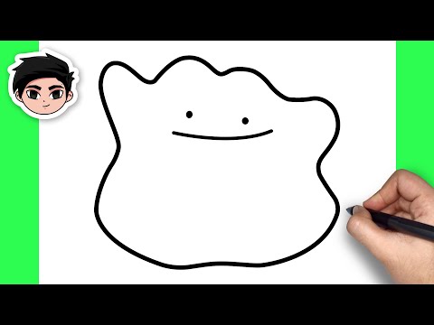 How To Draw Ditto  Pokemon  Easy Step By Step Tutorial