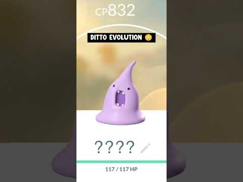 If ditto evolves in pokemon go