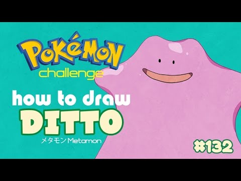 How to draw pokemon  How to draw Ditto