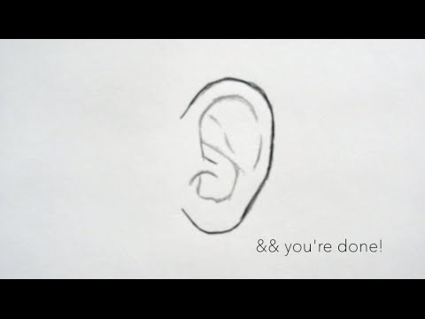 How to draw ears for BEGINNERS 