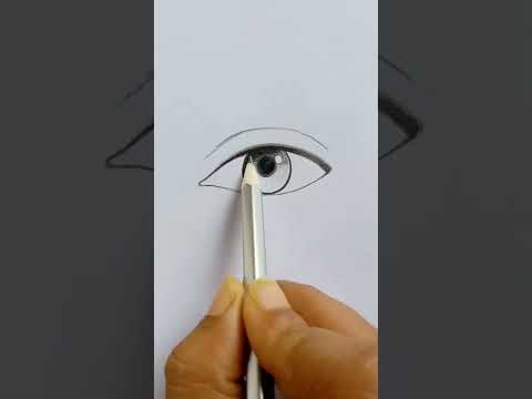 Realistic eye Drawing  How to draw eye sketch shorts