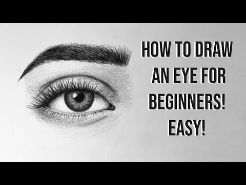 HOW TO DRAW AN EYE FOR BEGINNERS EASY TUTORIAL
