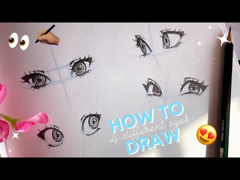 How To Draw 4 Types of EyesMy Eye Drawing Secret  Christina Lorr Tutorial 