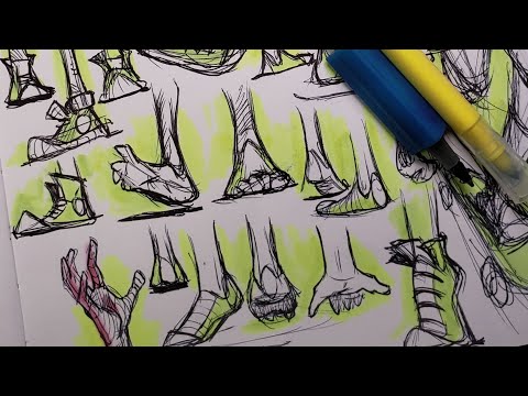 How to draw feet  Guide