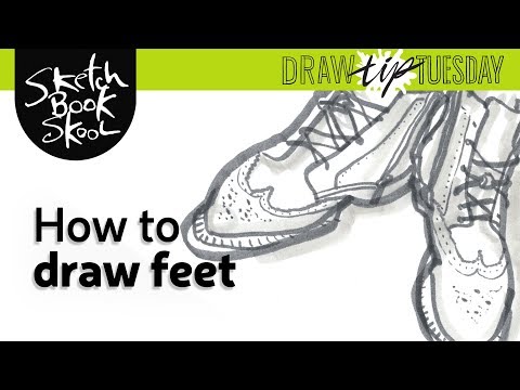 Drawing People How To Draw Feet