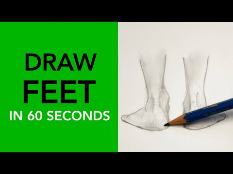 Learn to draw feet back view  Drawing Tutorial shorts