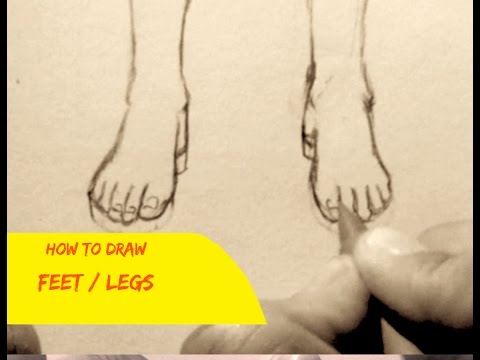 How To Draw Feet 3 Ways Simple