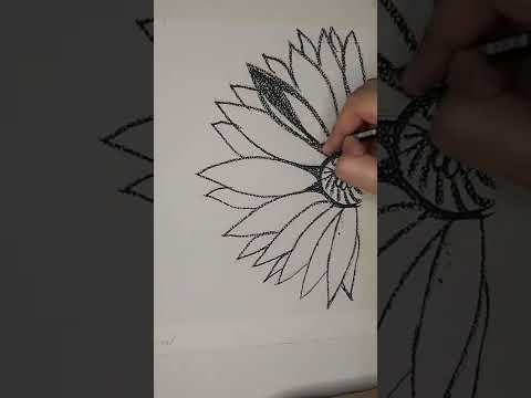 how to draw flower with charcoal easily EasyCharcoal SGN DRAWINGS