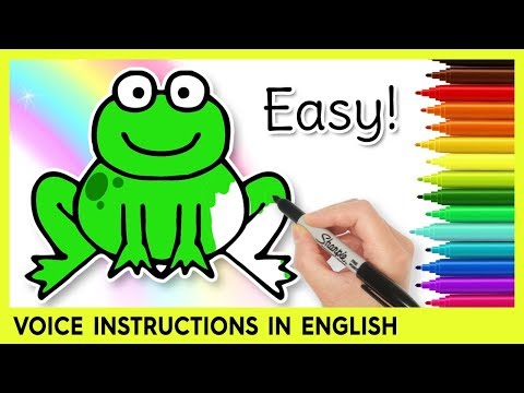 How to Draw a FROG Easy Drawing for Kids