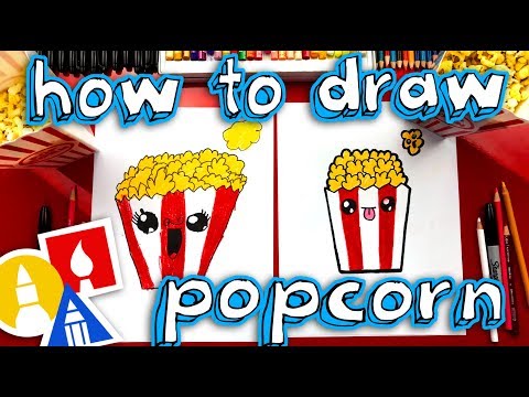 How To Draw Funny Popcorn