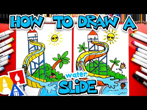 How To Draw A Waterslide