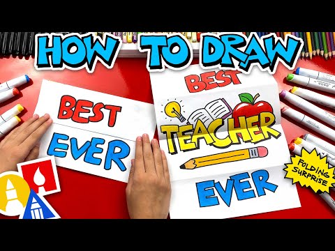 How To Draw The Best Teacher Ever Folding Surprise