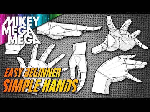 HOW TO DRAW HANDS  EASY ANIME STEP BY STEP