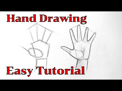 How to draw handhands easy for beginners Hand drawing easy step by step tutorial with pencil
