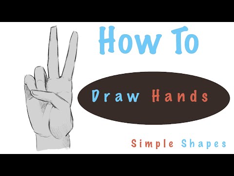 How to Draw Hands with Basic Shapes howtodraw arttutorial drawingtutorial drawing art relaxing