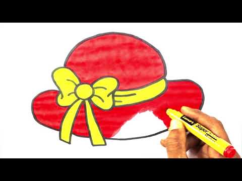 how to draw hat drawing painting coloring  very easy drawing cute drawings tips  cap arts beginner