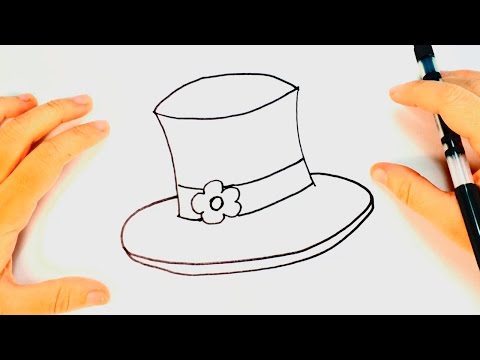 How to draw a Hat  Hat Drawing Lesson Step by Step