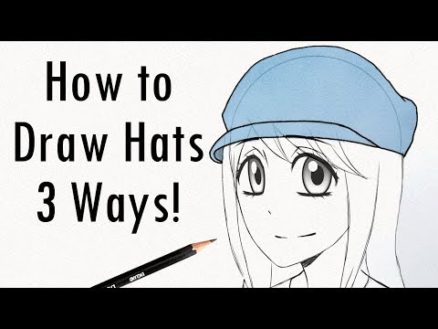 How to Draw Hats 3 Ways