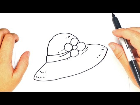 How to draw a Women Hat Step by Step  Women Hat Drawing Lesson