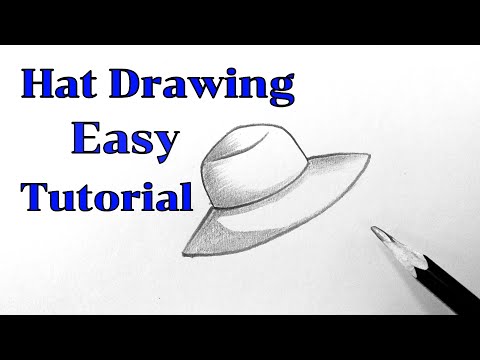 How to draw hat drawing easy Simple Pencil Drawing and shading tutorial for beginners step by step