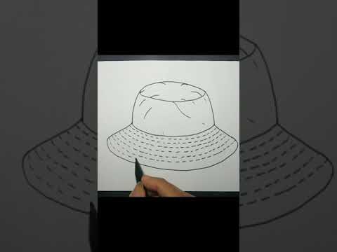 How to Draw a Bucket Hat Easy shorts