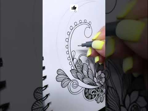 Black ink painting  ink painting ideas  creative art amp design  how to draw with ink pen shorts