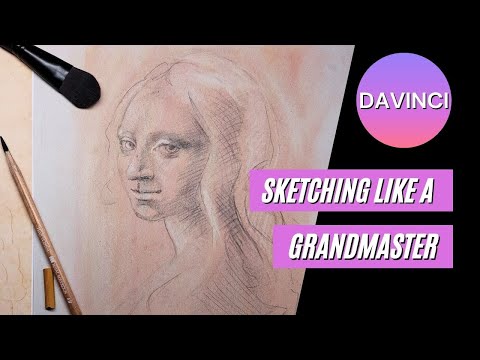 Portrait drawing Like the Grandmaster Leonardo Da Vinci