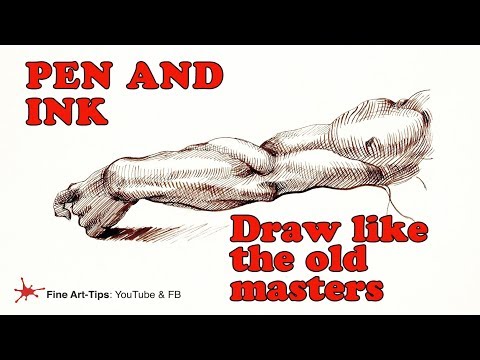 HOW TO DRAW WITH PEN amp INK LIKE THE OLD MASTERS  Inktober