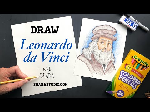 How to draw Leonardo da Vinci
