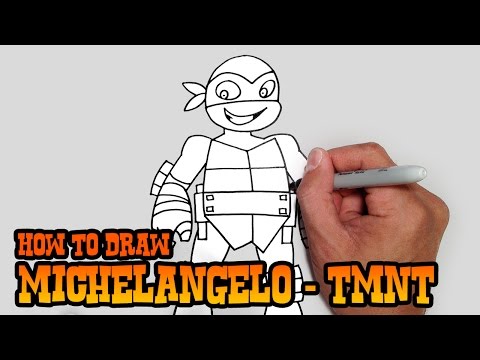 How to Draw Michelangelo TMNT Video Lesson