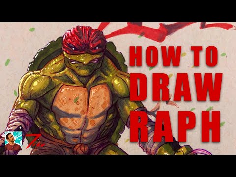How to Draw Raphael with Ballpoint Pen and Markers
