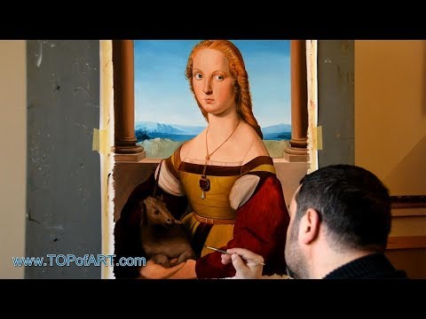 Lady with a Unicorn  Raphael  Art Reproduction Oil Painting