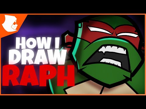 How I Draw RAPHAEL From Teenage Mutant Ninja Turtles  Speedpaint