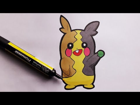 Comment dessiner Morpeko Pokemon pe et bouclier
