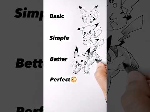 How to Draw Pikachu  Pokemon perfectly  shorts anime drawing pokemon